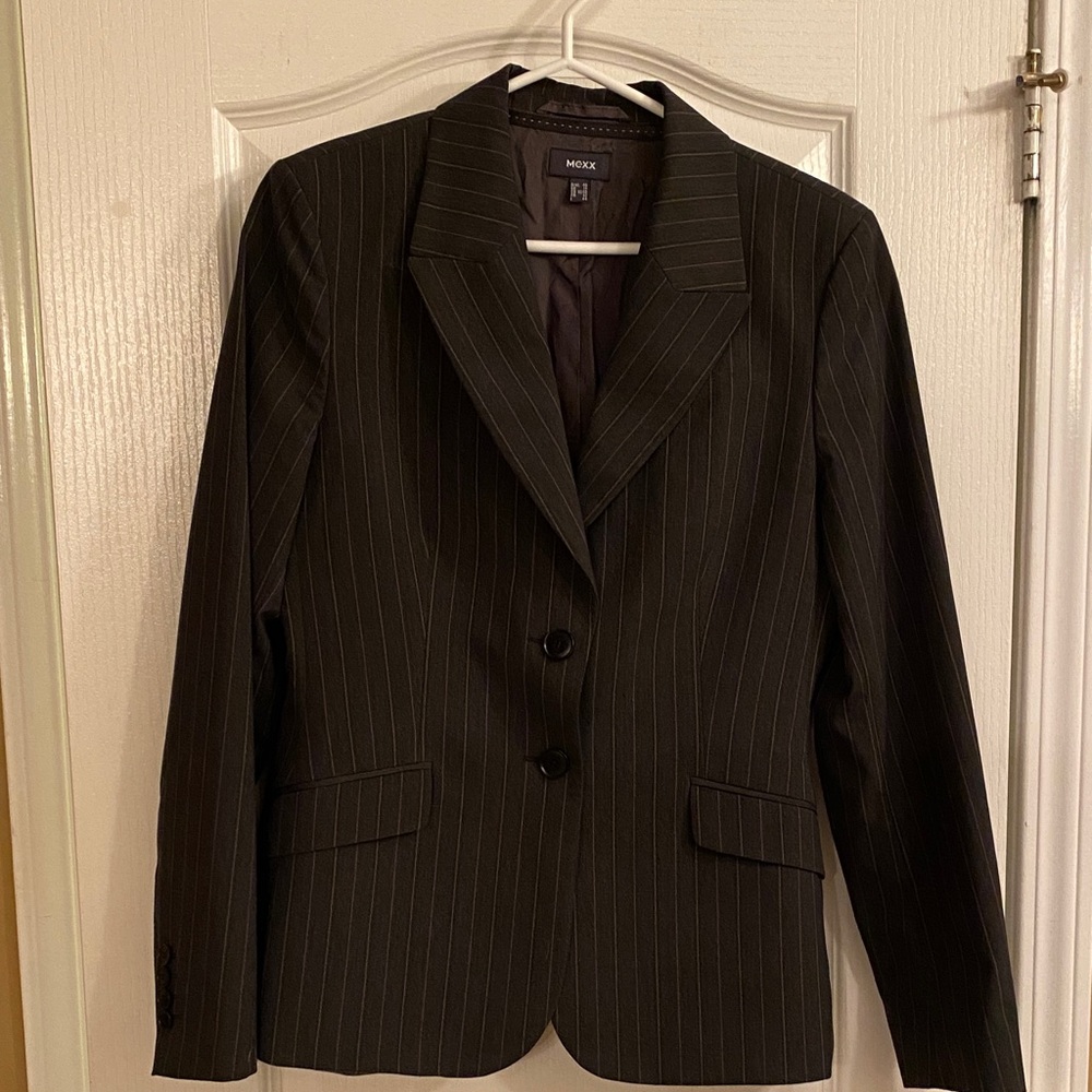 Mexx Charcoal Pinstripe Blazer